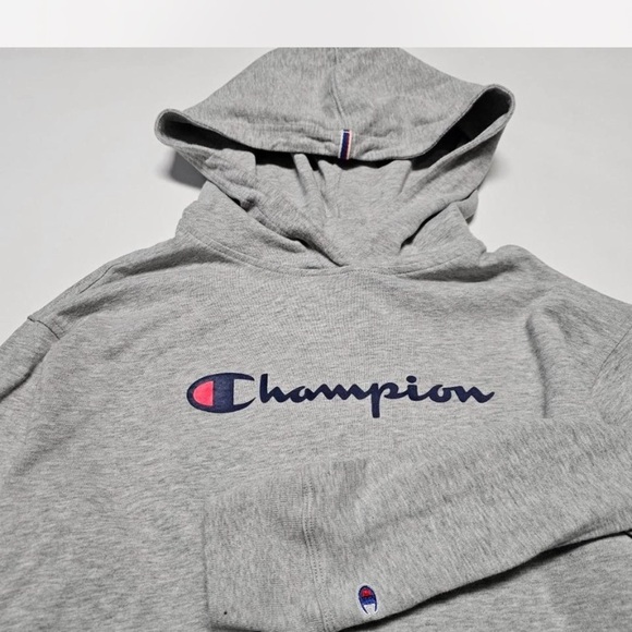 Champion Heather Gray Athletic Hoodie - Picture 2 of 4